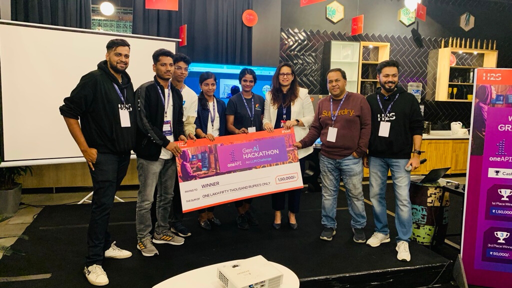 Wipro emerges as the Winner and 2nd Runner Up in the Intel oneAPI GenAI Hackathon