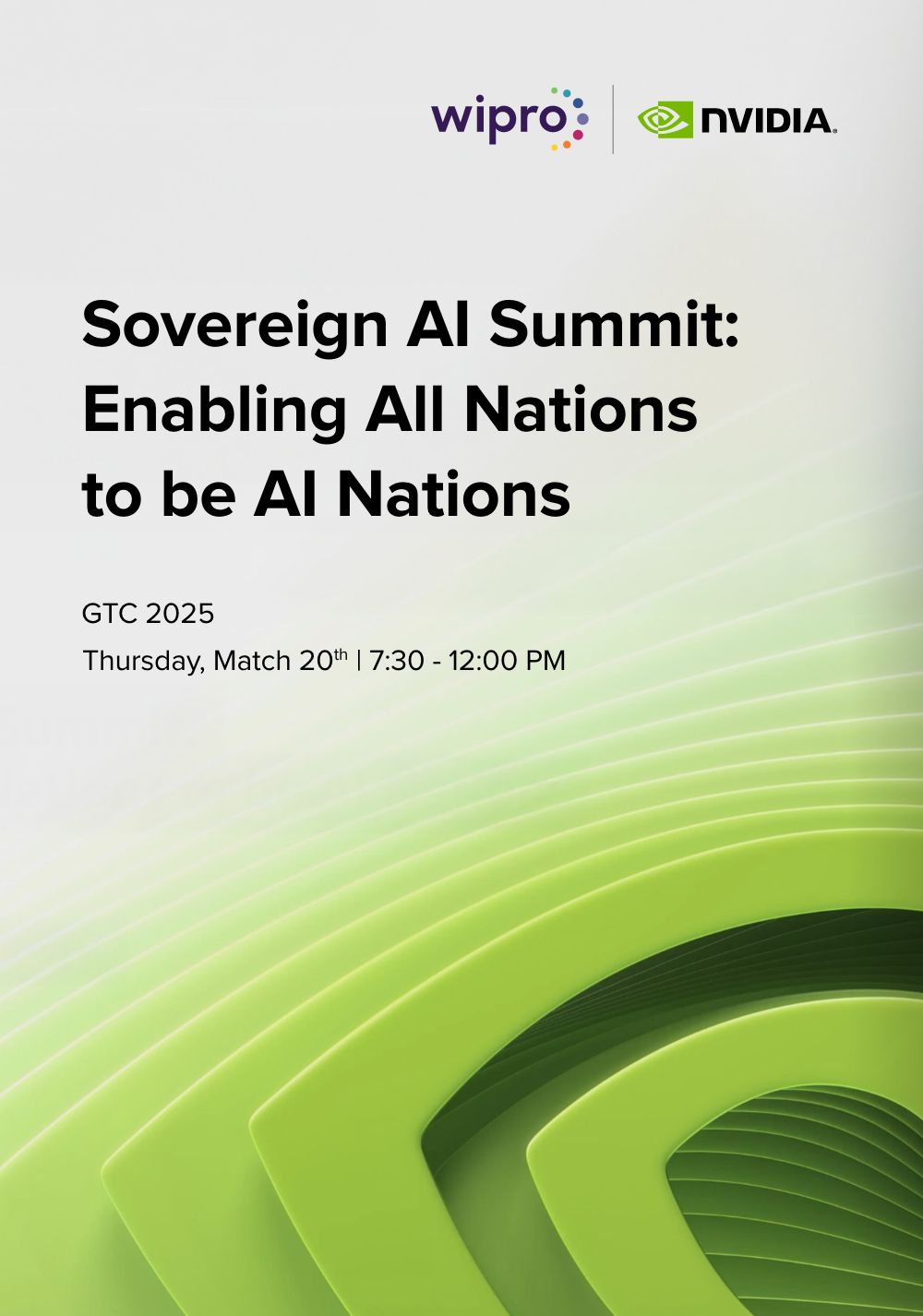 Sovereign AI Summit: Enabling All Nations to be AI Nations