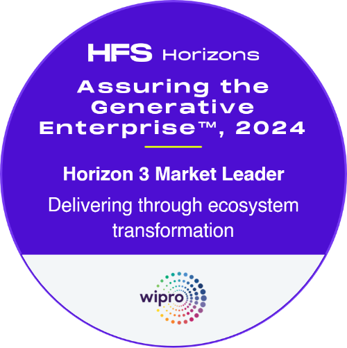 Wipro Named a Horizon 3 Market Leader in HFS Horizons: Assuring the Generative Enterprise™, 2024