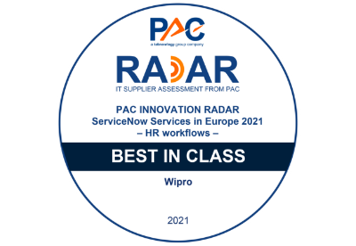 Wipro positioned as a Best in Class Overall in teknowlogy | PAC Group’s ServiceNow Services in Europe 2021