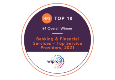 Wipro Ranked #4 Service Provider in HFS Top 10 for Banking and Financial Services 2021