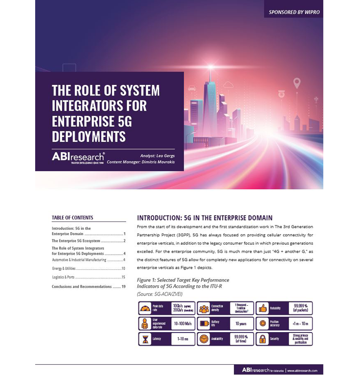 The Role of System Integrators in Enterprise 5G Deployment