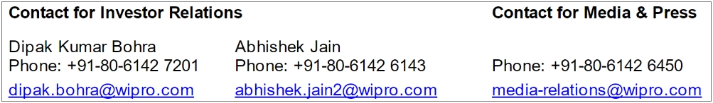 Wipro Announces Results for the Quarter-Ended December 31, 2023